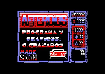 Afteroids (S) (1988) screen shot title